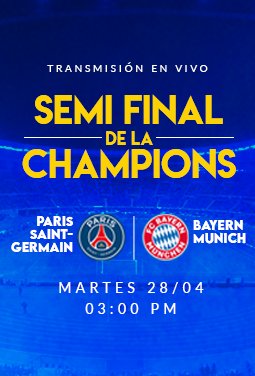 PSG VS BAYERN SEMIFINAL CHAMPIONS