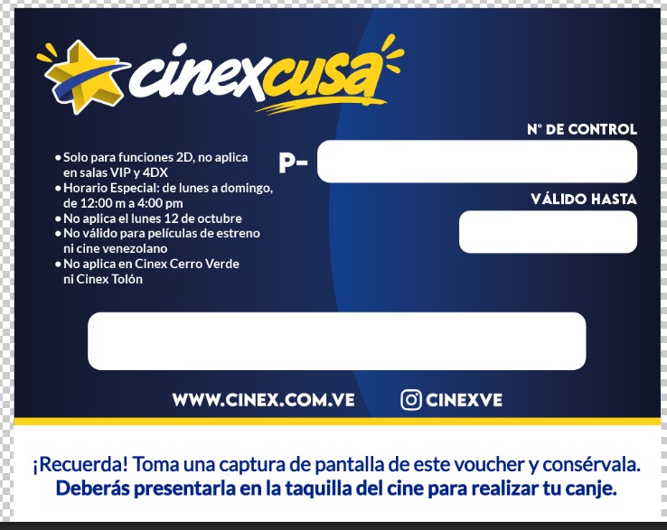 Voucher Cinexcusa